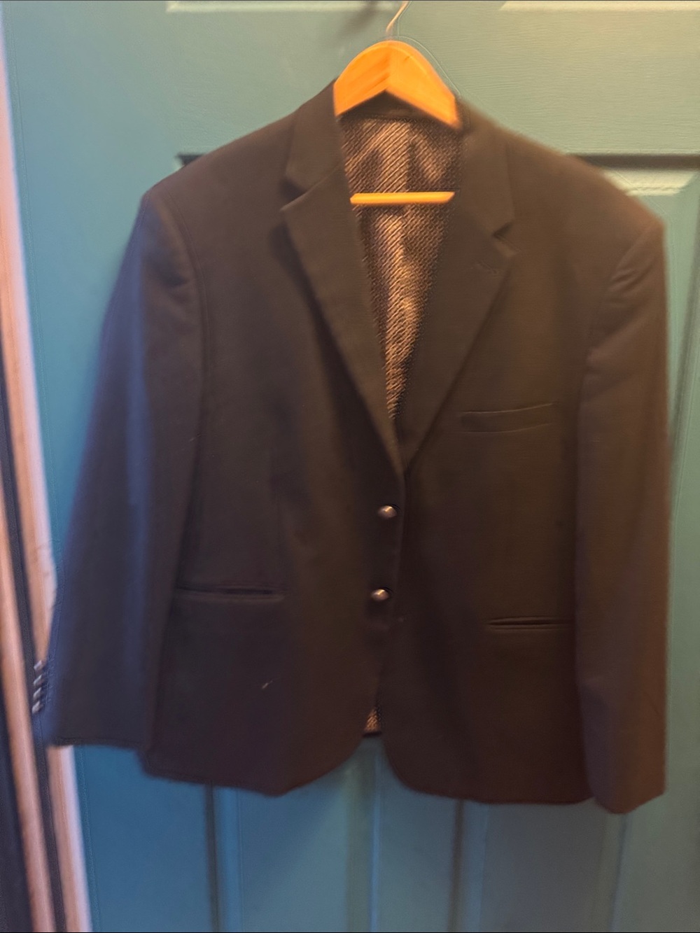 Pierre Loren- Men's Blue Notch-Lapel Sport Blazer 44s